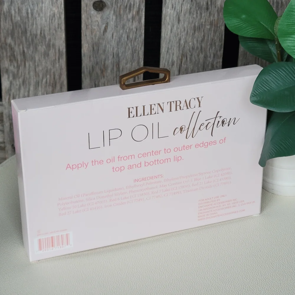 Ellen Tracy Lip Gloss Collection - Vibrant Pink and Red Hues